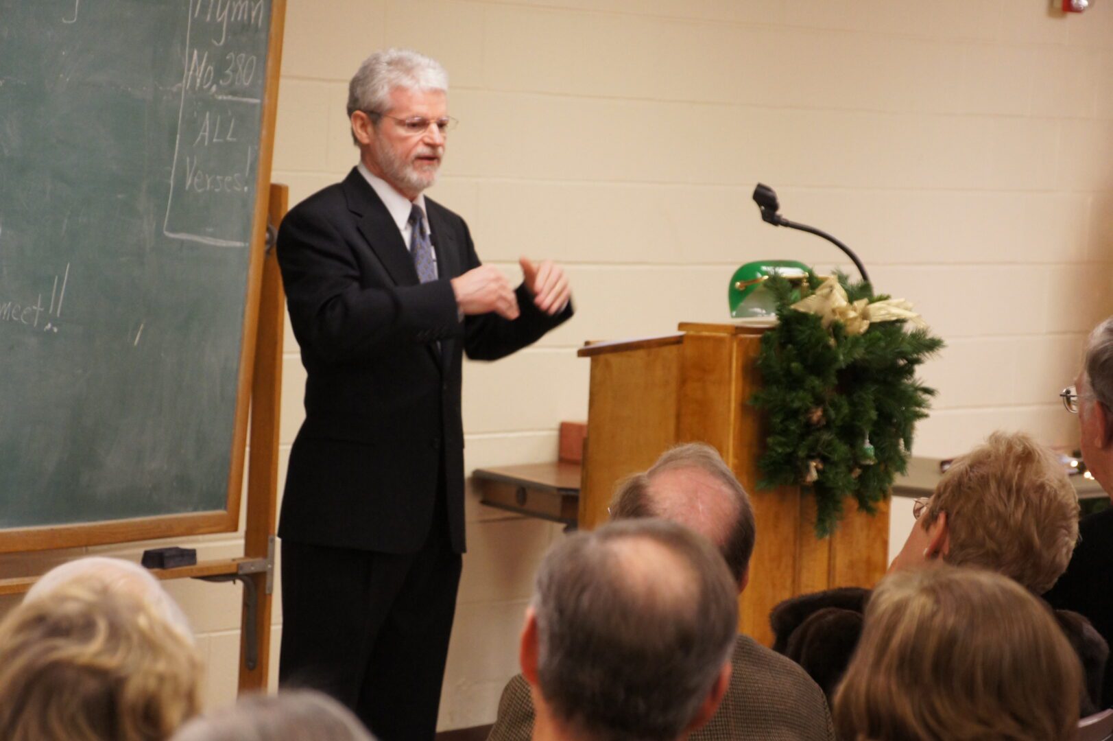 Dr. Sullivan Speaks to a Group